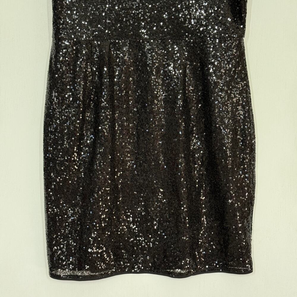 Grace Karin Sheath Dress NWT Plus Size 2XL Black Sequin One Shoulder Sparkly - Picture 6 of 10